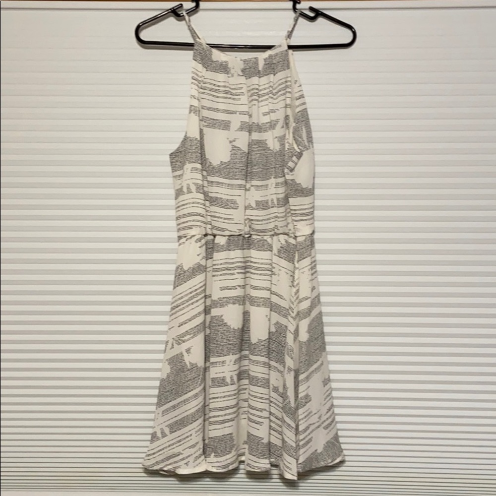 Size Medium white and black mini dress